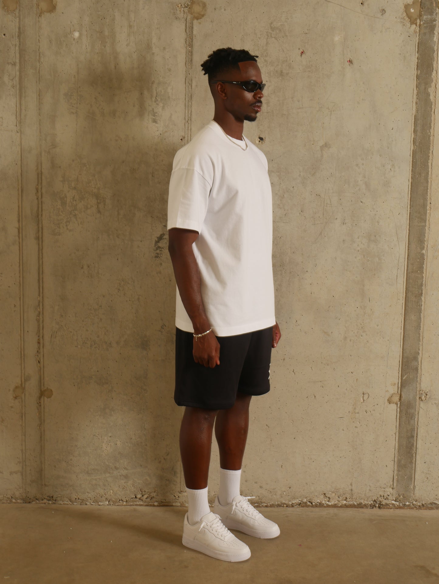 Jet Black Mesh Short
