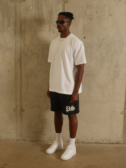 Jet Black Mesh Short