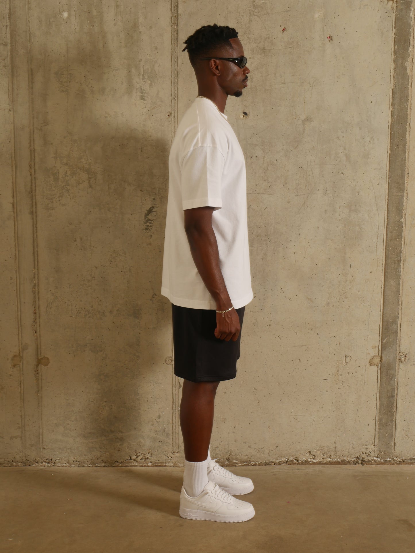 Jet Black Mesh Short