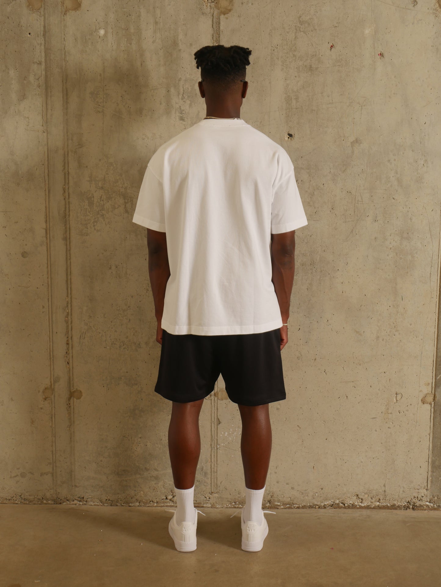 Jet Black Mesh Short
